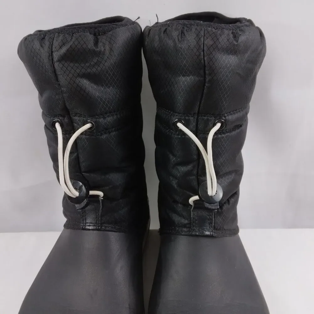 Crocs Puff Boots Black Waterproof Snow Boots Croc-Band Winter Boots Women's 8
